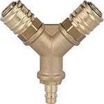 Riegler Verteiler, 2 Schnellverschlusskupplung NW7,2, Nippel NW7,2-7,8 G3/8