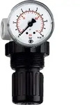 Riegler Druckbegrenzungsventil, inkl. Manometer, G 1/4, 0,1 - 2,0 bar