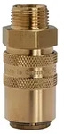 Riegler Temperierkupplung DN 9 mit AG, mit Absperrventil, M16x1,5 gerade