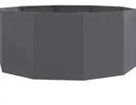 vidaXL Pflanzk&uuml;bel Anthrazit 120 x 120 x 50 cm Stahl - Grau