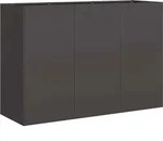 vidaXL Pflanzk&uuml;bel Schwarz 120x40x80 cm Kaltgewalzter Stahl - Schwarz