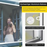 Fliegengitter Fenster ohne Bohren Spannrahmen 60x80 wei&szlig; JALOUSIESCOUT...