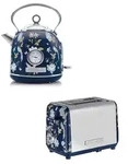 Laura Ashley Fr&uuml;hst&uuml;cks-Set &ndash; Dome-Wasserkocher 1,7 l & 2-Schlitz-Toaster &ndash;