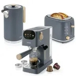 Briebe SKT1209GRY Nordic Set Espressomaschine 20 Bar, Toaster f&uuml;r 2 Scheiben,