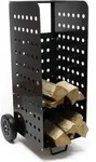 Wiltec XL Kaminholzwagen 53 x 36 x 106 cm, f&uuml;r 100 kg Holz, Holzwagen...
