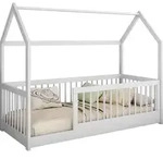 MIRJAN24 Kinderbett Greta 80, Kinderzimmer Bett mit Lattenrost, Holzkonstruktion
