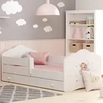 Kinderbett 70x140 | 80x160 cm mit Matratze und Schublade, Lattenrost &...