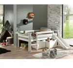 VIPACK Kojen-Spielbett mit Liegefl&auml;che 90 x 200 cm, inkl. Leiter, Regal, Rutsche,