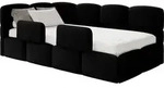 Selsey Cloudy &ndash; Kinderbett 120 cm, Bettkasten, 2x Rausfallschutz, Velours,...
