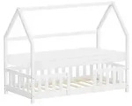ML-Design Kinderbett 80x160cm mit Matratze Rausfallschutz Dach & Lattenrost...