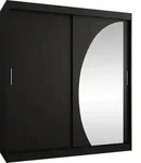 MIRJAN24 Kleiderschrank Wika 180, Schwebet&uuml;renschrank mit zwei Kleiderstangen,