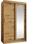 MIRJAN24 Kleiderschrank Selfie 120, Schwebet&uuml;renschrank mit zwei...