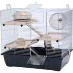 INTER-ZOO Pinky 3 Zinc Black - K&auml;fig f&uuml;r einen Hamster