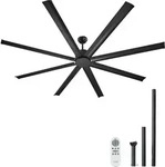 VEVOR Deckenventilator, 213 cm, ohne Licht, umkehrbarer Gleichstrommotor,