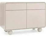Masseno Kommode TONDO 108 cm Sideboard mit 2 Schubladen und 2 T&uuml;ren f&uuml;r...