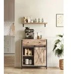 VASAGLE Sideboard Kommode, 70 x 30 x 80 cm, mit Schublade, mit Schiebet&uuml;r -