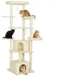PawHut Kratzbaum Gro&szlig;e 200 cm Katzenbaum mit Betten H&ouml;hlen Plattformen...