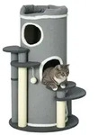 PawHut Katzen Kratzbaum 99 cm Kratztonne Katzenbaum mit Katzenbett, Spielball -
