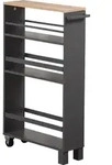 KESPER Nischenwagen grau &ndash; 50x15x79cm &ndash; Spanplatte &ndash; 3 Ablageb&ouml;den, Griff & 2