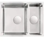 1.5-bowl undermount steel sink - Wei&szlig;