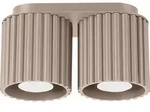 Plafond AURA 2 taupe GU10 2xGU10 10W Aluminium 12x10x21cm Sollux Lighting