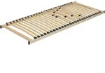 BELIANI Lattenrahmen Pappelholz Metall 90 x 200 cm 24 Federleisten f&uuml;r...