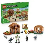 LEGO Minecraft Angriff des Magiers auf das Dorf - Modell mit Garten - 11 Figuren