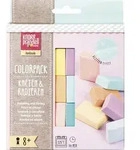 KNORR prandell Modelliermassen-Set Kneten & Radieren Pastell - Bunt