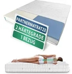 AM Qualit&auml;tsmatratzen | Premium 7-Zonen Partnermatratze 160x200 cm - H2 & H3 -