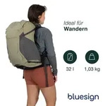 Osprey Hikelite Uni-Wanderrucksack, 32L, Graphite Purple - Lila