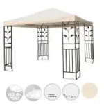 Metallpavillon 3x3 m Pavillon Pergola Gartenpavillon Partyzelt Festzelt stabil...
