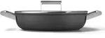 Smeg DPF2812BLM Pfanne, 28 cm, Keramik, Edelstahlgriffe, Mattschwarz - Schwarz