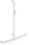 Duschhandlauf Serie 801 senkrecht 1100 mm waagerecht 962 mm senfgelb - Schwarz