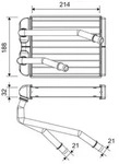 VALEO 811598 W&auml;rmetauscher Innenraumheizung K&uuml;hler f&uuml;r VW Transporter V Bus...