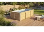 weka Massivholzpool Siarago Gr. 1 - Blau