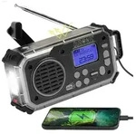 Duronic SDAB1 Kurbelradio, Tragbares Solar Notfall DAB FM Radio mit LED Licht...