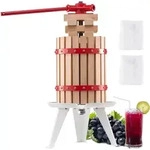 VEVOR Obstwein-Entsafter, Obstm&uuml;hle (6 l), Korb aus Massivholz mit 8 Bl&ouml;cken,