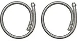 Anschlussschlauchset AXOR f 2-L Wannenrandarmatur mit Thermostat - Silber