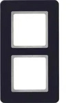 Berker 10126076, Schwarz, Glas, Kunststoff, Schraubenlos, Berker, Q.7, 95,2 mm