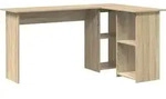 vidaXL Schreibtisch Sonoma-Eiche 142 x 102 x 73 cm Holzwerkstoff - Braun