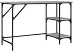 vidaXL Schreibtisch Grau Sonoma 120x50x75 cm Metall Holzwerkstoff - Grau