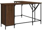vidaXL Schreibtisch Braun Eichen-Optik 141x141x75 cm Holzwerkstoff - Braun