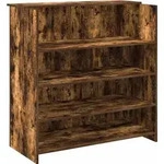 vidaXL Empfangstheke R&auml;uchereiche 100x50x103,5 cm Holzwerkstoff - Braun
