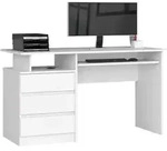 AKORD Furniture Factory IP0PBIUBIA001, Gerade, Rechteckige Form, Matt, Wei&szlig;, 3