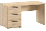 VIPACK - SAM Schreibtisch 140 x 65 cm, mit 2 Schubladen, Ausf. Eiche Melamin