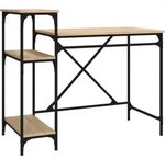 vidaXL Schreibtisch mit Regal Sonoma-Eiche 105x50x90 cm Holzwerkstoff - Braun