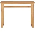 vidaXL Schreibtisch 100x45x75 cm Massivholz Teak - Braun