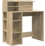 vidaXL Schreibtisch Sonoma-Eiche 90 x 48 x 101,5 cm Holzwerkstoff - Braun