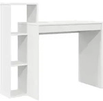 vidaXL Schreibtisch mit Regal Wei&szlig; 100 x 40 x 90 cm Holzwerkstoff - Wei&szlig;