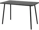 PAPERFLOW easyHome HOPM Schreibtisch schwarz rechteckig, 4-Fu&szlig;-Gestell schwarz...